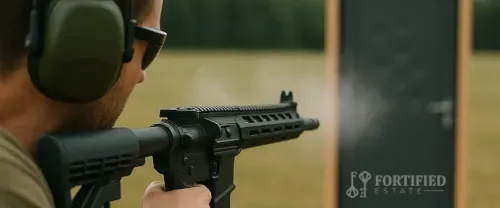 bullet resistance testing of steel gun room door